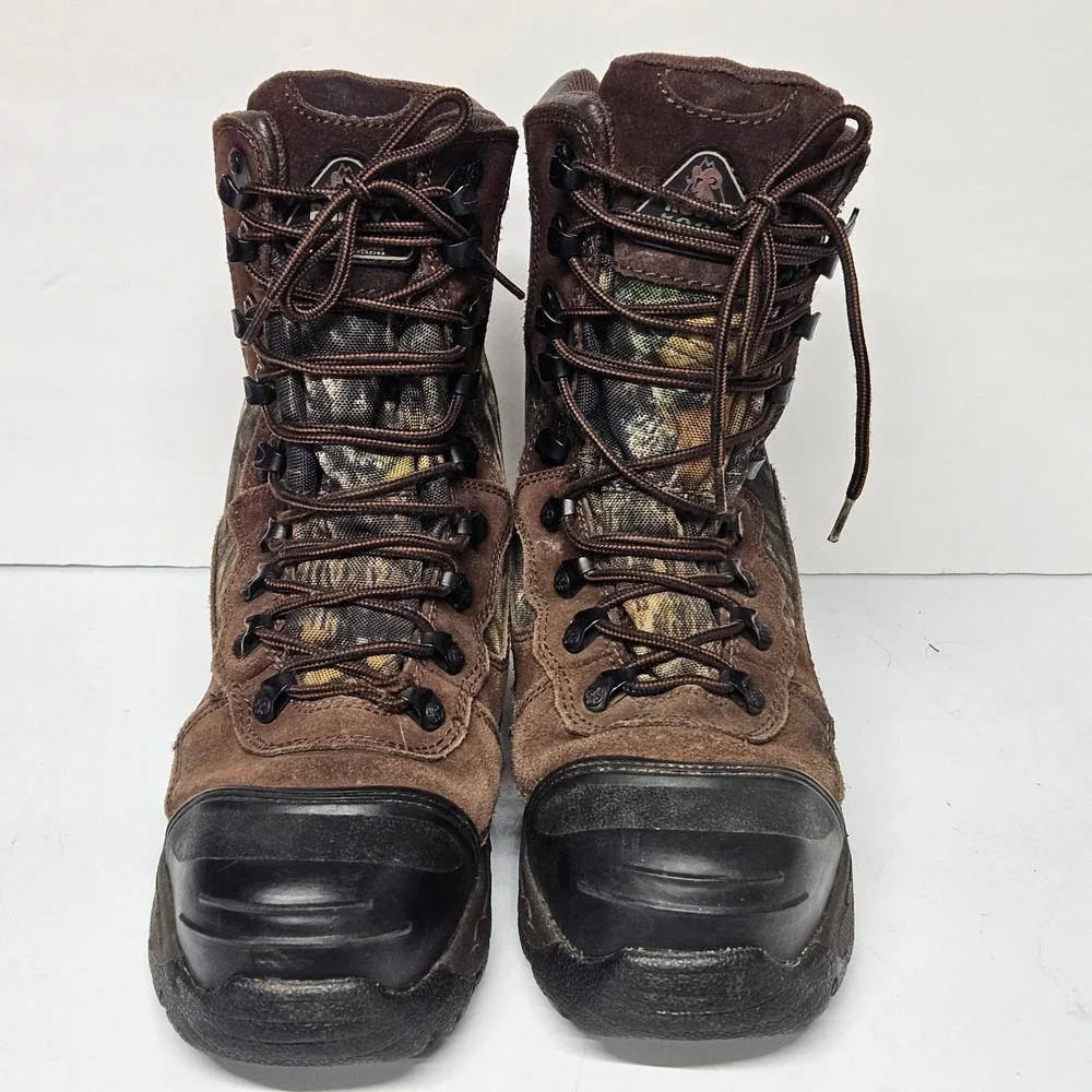 Rocky 3655 Hunting Boots Youth 7W Brown Camo 1200g Thinsulate Insulated Rugged